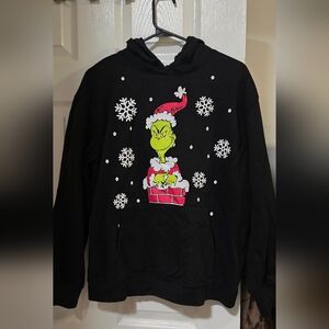 Hoodie Sweatshirt Grinch size L